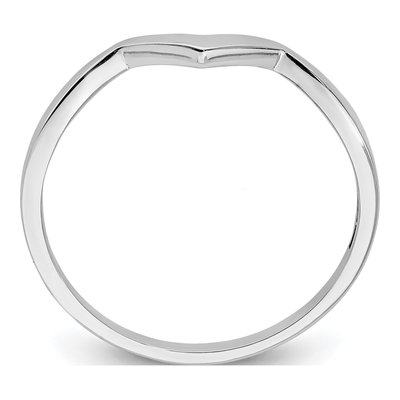 14K White Gold Zig Zag Ring – view 2