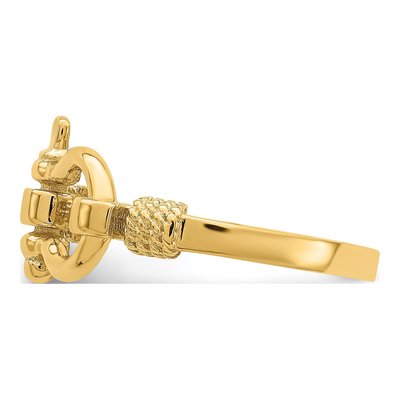 14K Yellow Gold Shackle Ring – view 5