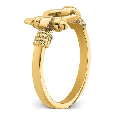 14K Yellow Gold Shackle Ring – view 8