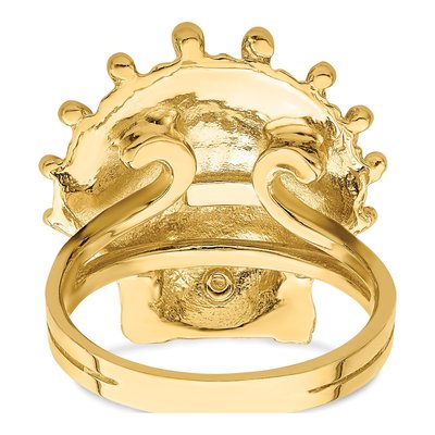 14K Yellow Gold Lions Paw Shell Ring – view 7