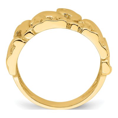 14K Yellow Gold Elephant Parade Ring – view 3
