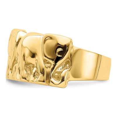 14K Yellow Gold Elephant Parade Ring – view 5