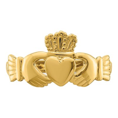 14K Yellow Gold Claddagh Ring – view 6