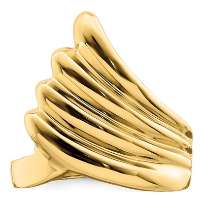 14K Yellow Gold Fish Tail Ring – view 6