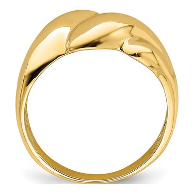 14K Yellow Gold Fashion Dome Ring – view 3