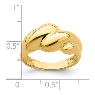 14K Yellow Gold Fashion Dome Ring – view 4
