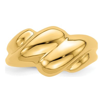 14K Yellow Gold Fashion Dome Ring – view 6