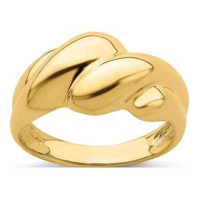 14K Yellow Gold Fashion Dome Ring