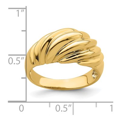 14K Yellow Gold Shrimp Fashion Ring – view 4