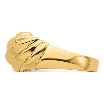 14K Yellow Gold Shrimp Fashion Ring – view 5