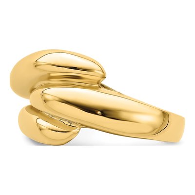 14K Yellow Gold Fancy Domed Fashion Ring – view 5