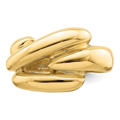 14K Yellow Gold Fancy Domed Fashion Ring – view 6