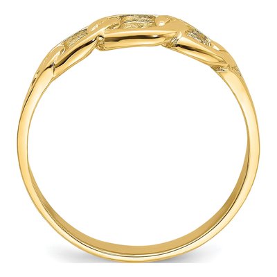 14K Yellow Gold Link Ring – view 3