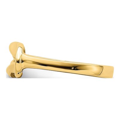 14K Yellow Gold Freeform Love Knot Ring – view 4