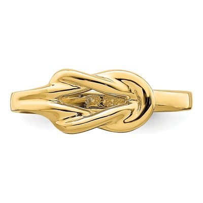 14K Yellow Gold Freeform Love Knot Ring – view 5