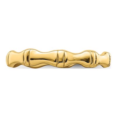 14K Yellow Gold Domed Bamboo Band – view 6