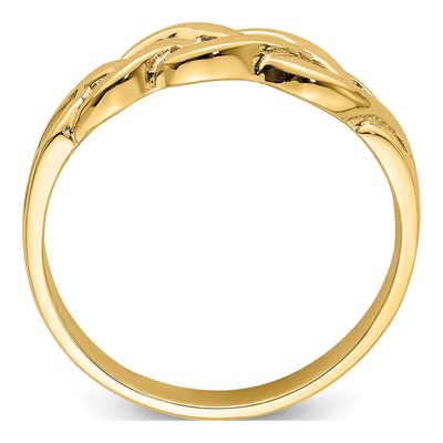 14K Yellow Gold Braided Ring – view 3