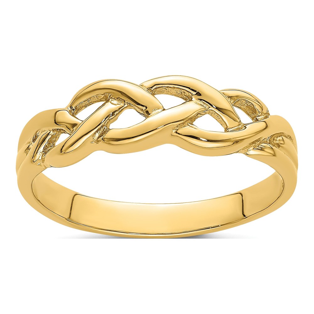 14K Yellow Gold Braided Ring