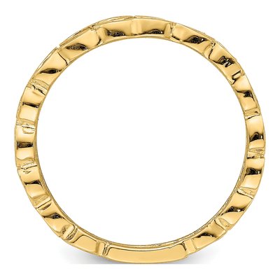 14K Yellow Gold Hearts Band – view 3