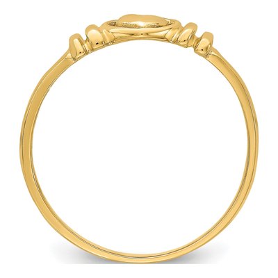 14K Yellow Gold Heart Ring – view 3