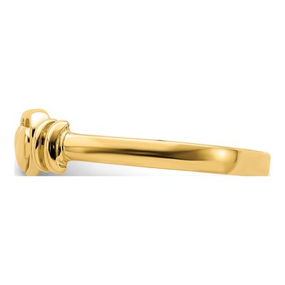 14K Yellow Gold Heart Ring – view 5