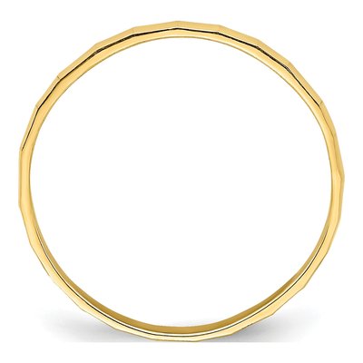 14K Yellow Gold 1.5mm Bamboo Baby Band – view 3