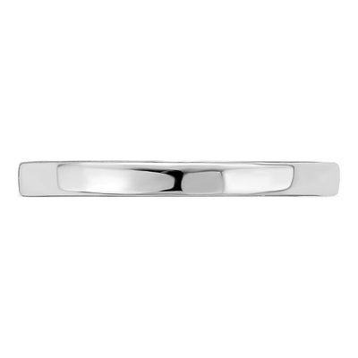 14K White Gold 1.5mm Bamboo Childs Band – view 5