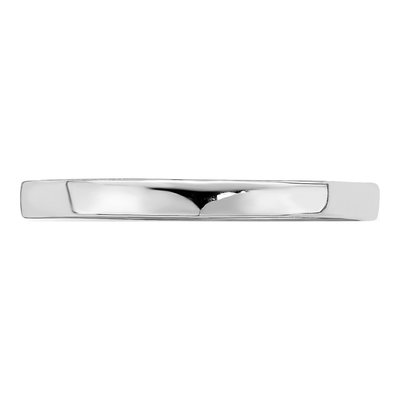 14K White Gold 1.5mm Bamboo Childs Band – view 6