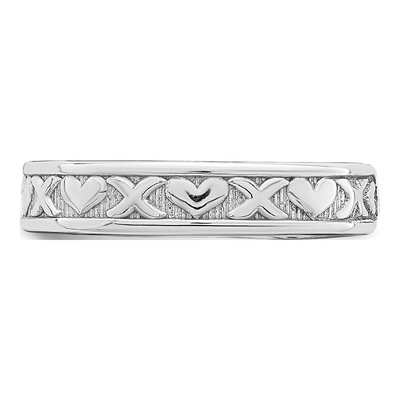 14K White Gold Hearts Adjustable Toe Ring – view 5