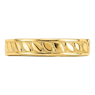14K Yellow Gold Adjustable Leaf Toe Ring – view 5