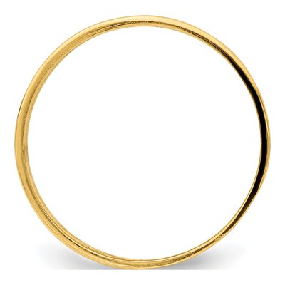 14K Yellow Gold Wave Engraved Thumb Ring – view 3