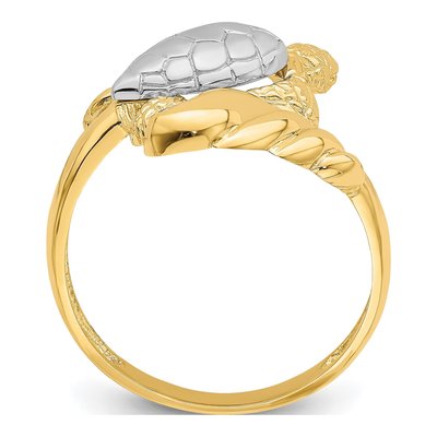 14K Yellow Gold Turtle Ring – view 3