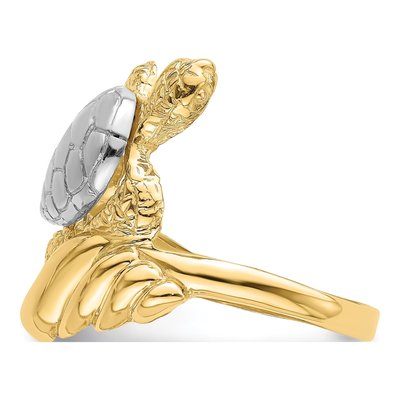 14K Yellow Gold Turtle Ring – view 5