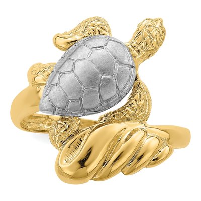 14K Yellow Gold Turtle Ring – view 6