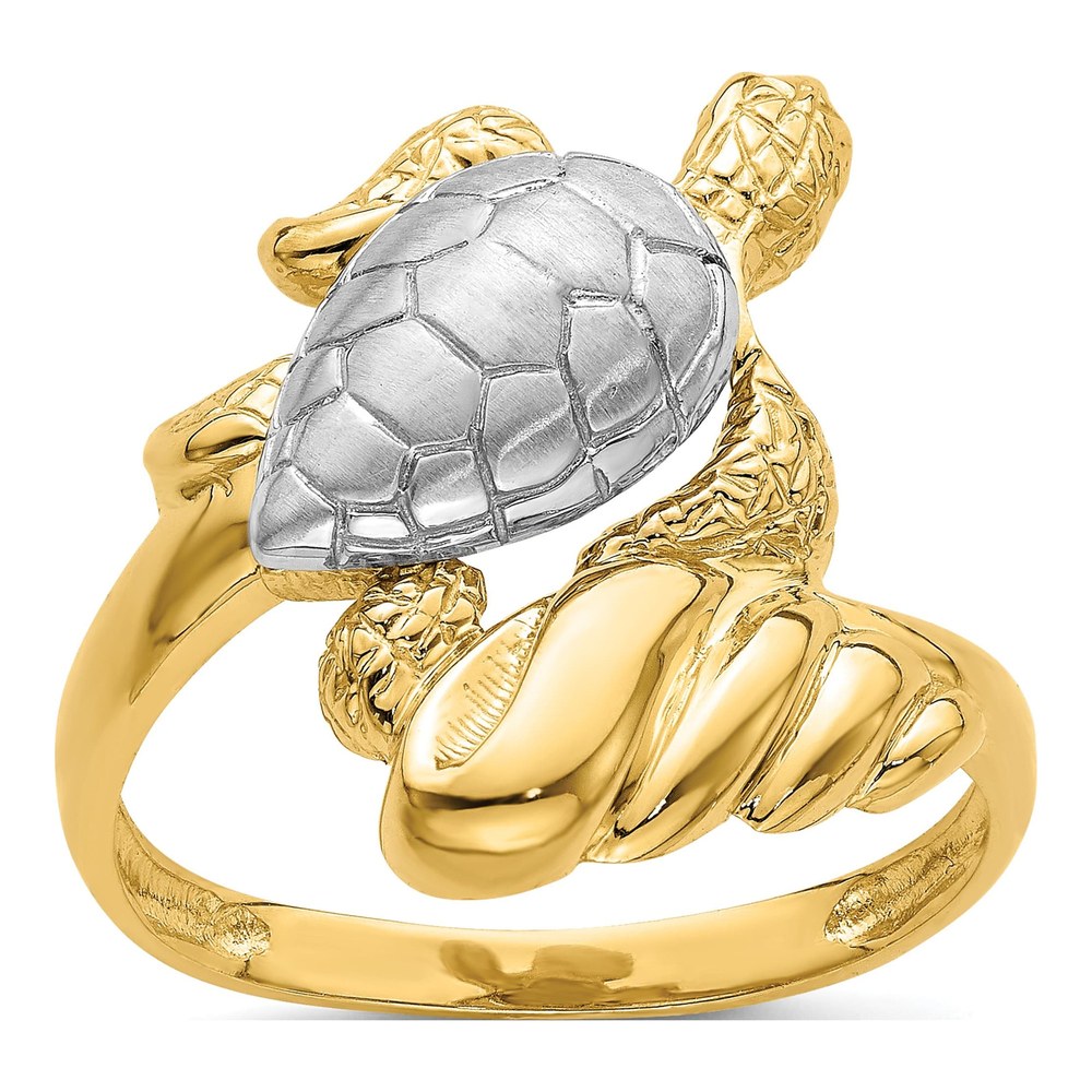 14K Yellow Gold Turtle Ring