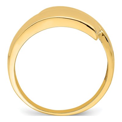 14K Yellow Gold Bypass Ring – view 3