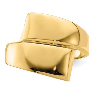14K Yellow Gold Bypass Ring – view 6