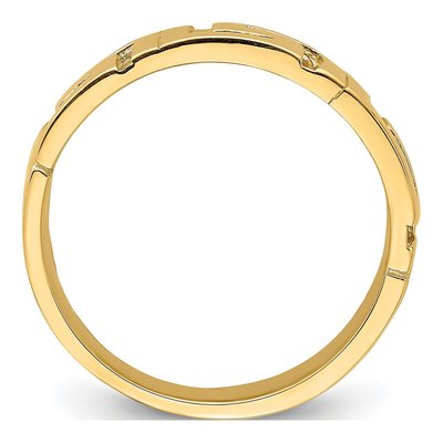 14K Yellow Gold Greek Key Band – view 3