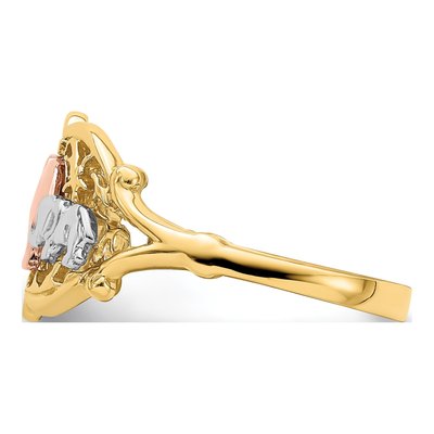 14K Two-Tone Gold Elephants Ring – view 5