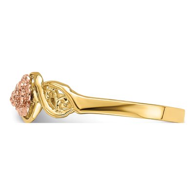 14K Two-Tone Gold Flower Ring – view 5