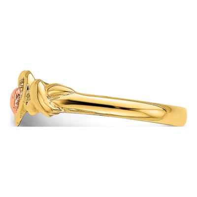 14K Two-Tone Gold Hearts Ring – view 5
