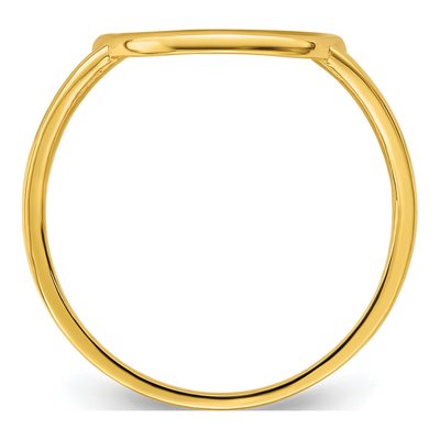 14K Yellow Gold Tree of Life Circle Ring – view 3