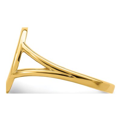 14K Yellow Gold Tree of Life Circle Ring – view 5