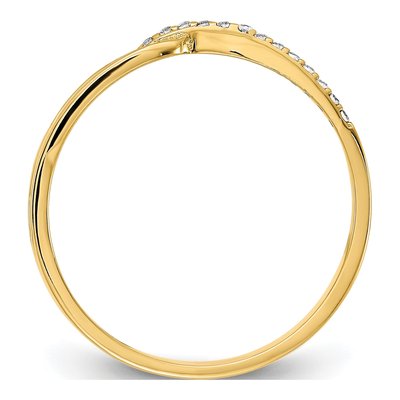 14K Yellow Gold Fancy CZ Ring – view 3