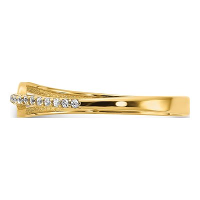 14K Yellow Gold Fancy CZ Ring – view 5