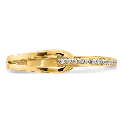 14K Yellow Gold Fancy CZ Ring – view 6