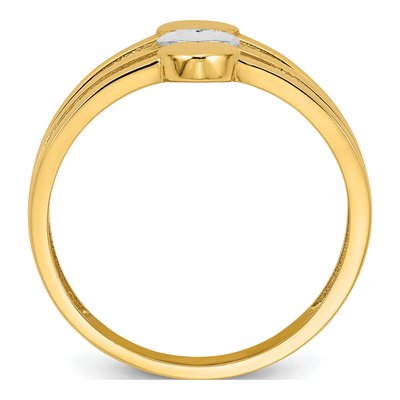 14K Yellow Gold Three Hearts Ring – view 3