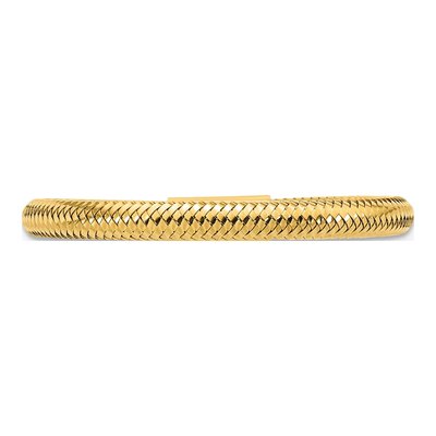 14K Yellow Gold Mesh Stretch Ring – view 5