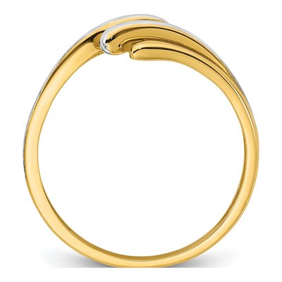 14K Yellow Gold Bypass Ring – view 3