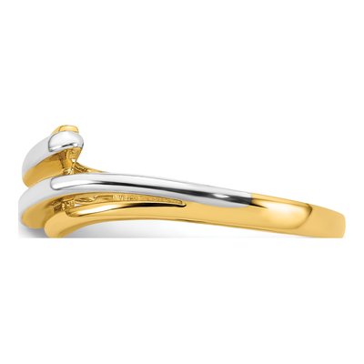 14K Yellow Gold Bypass Ring – view 4